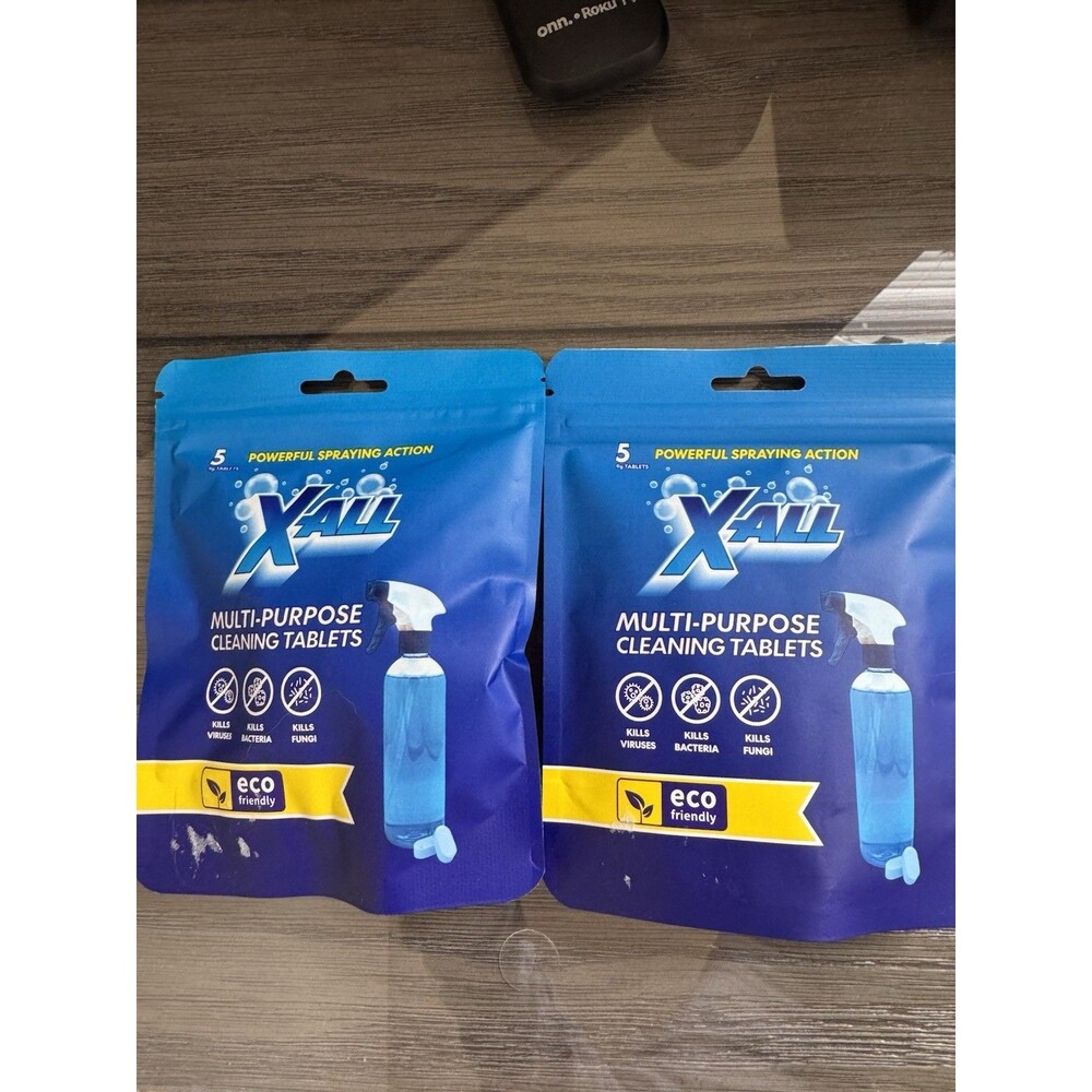 X-ALL Multipurpose Cleaning Tablets Only 2 Pack Of 5 NEW 10 Total Eco Friendly